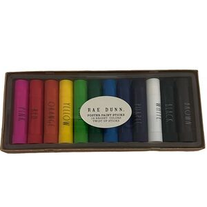 Rae Dunn Poster Paint Sticks 12 Colors Twist Up Set NIB